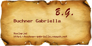 Buchner Gabriella névjegykártya